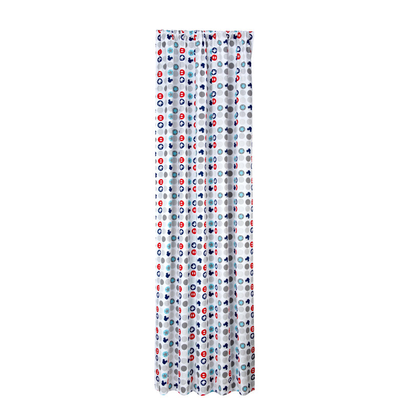 Mickey Best Buddies Semi Sheer Curtain Single Panel