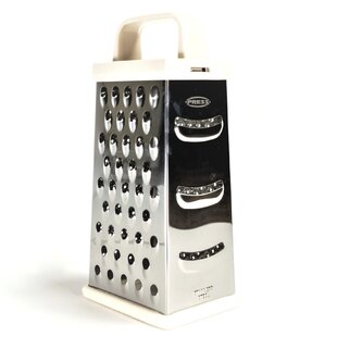 Press Hand Grater, Handheld Shredder Stainless Steel Razor Sharp Blades,  Non-slip & Soft Grip, Medium Shred Ideal For Cheese, Fruits, Root  Vegetables, Nuts, Parmesan Cheese & More. Design Line.