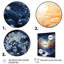 «Forest Winter Blue Monochen - Landscape & Nature», reproduction d'art sur toile-505031288-505031294