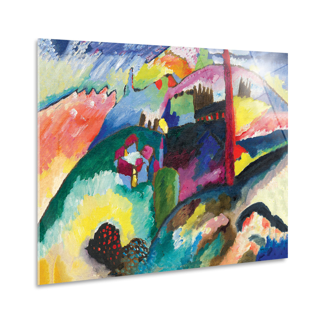 Acrylbild Landschaft mit Schornsteinen von Vassily Kandinsky