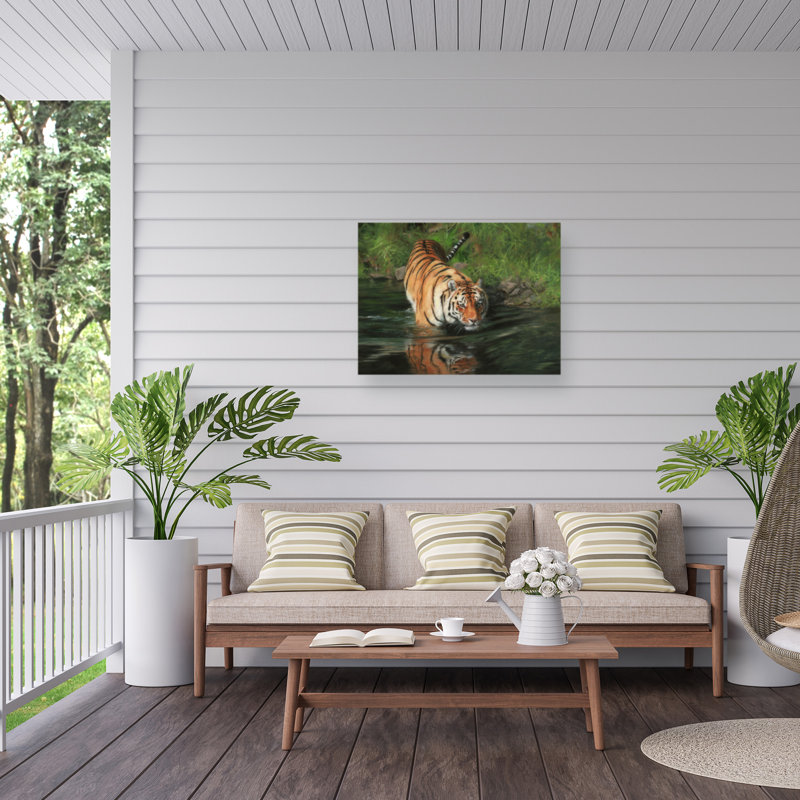 Toile d'extérieur David «Stribble Tiger», H 35 po x l 47 po