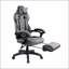 Fauteuil de direction de jeu entièrement inclinable avec repose-pieds, support ergonomique et confort