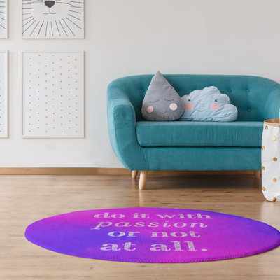 Quotes Chenille Indoor Rug