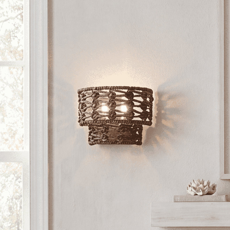 Silencio 2-Light Wall Wall Sconce in Riviera Brass by Breegan Jane