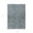 3' X 5' Teal Blue And Gray Southwestern Washable Indoor Outdoor Area Rug