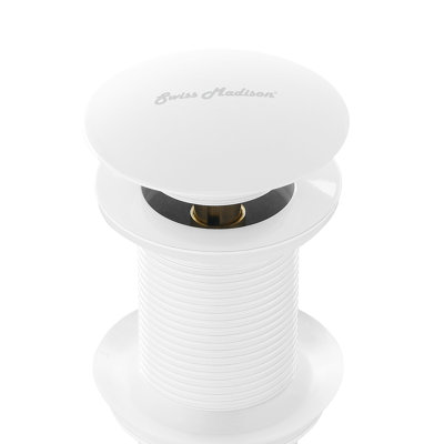 Drain escamotable pour lavabo de salle de bain Swiss Madison