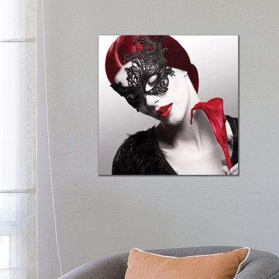 Flower And Blood by Ivan Tonov - Wrapped Canvas Print