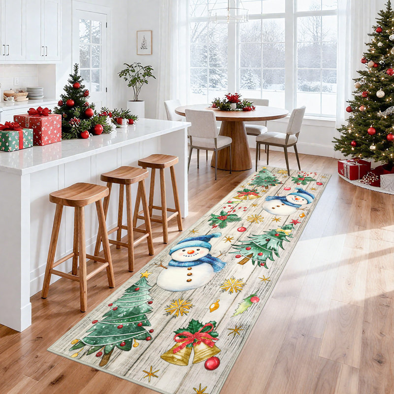 Rectangle cm Washable Area Rug, Camel, 60*230cm