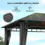Outsunny 3 x 4 m Hardtop Gazebo with Galvanised Steel Roof and Sides
