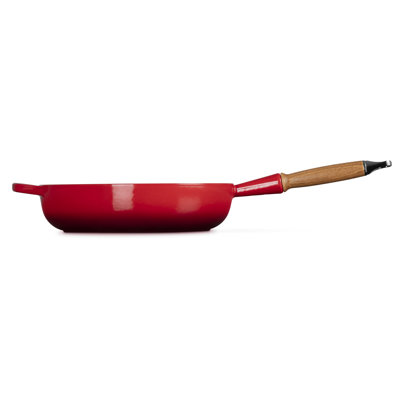 Le Creuset Signature Cast Iron Frying Pan with Wooden Handle 28cm