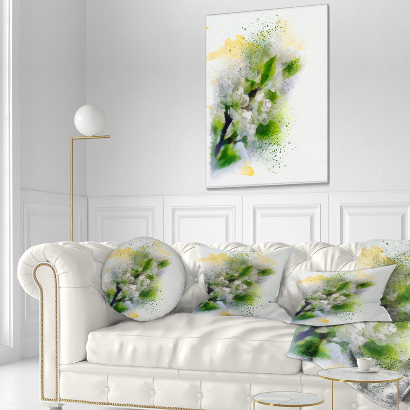 Coussin lombaire avec coussins floral