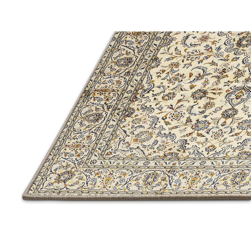 Tapis oriental en laine / polyester tissé à la machine Dipama, Rectangle 5 pi x 7 pi