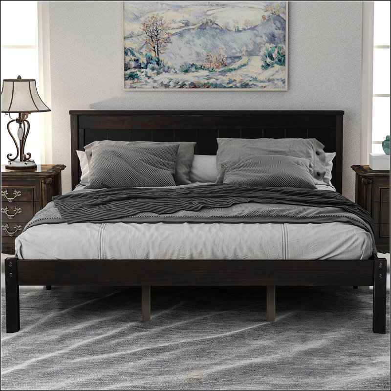 Platform Bed Frame With Headboard
