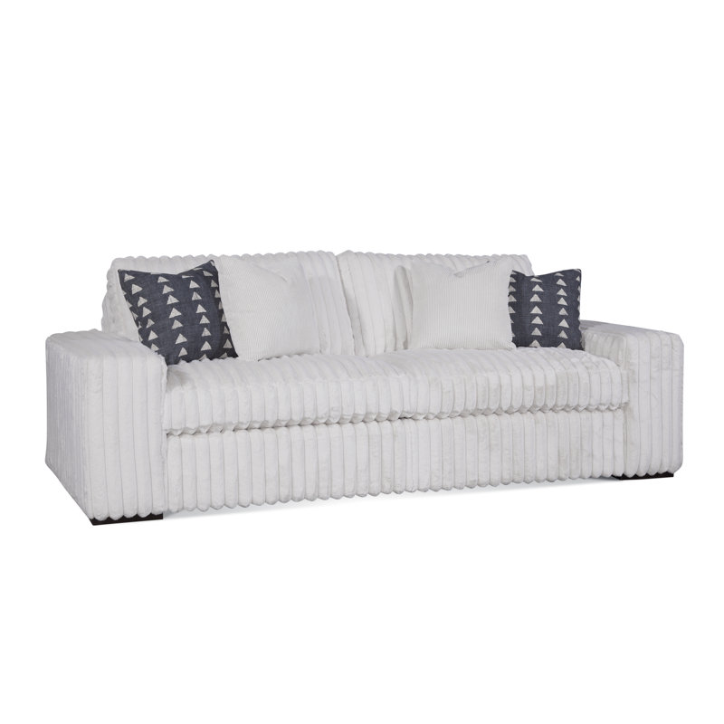 Canapé Memphis 2 sur 2, La Havane, Rayures bleu sarcelle 0220-54
