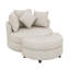 Fauteuil demi-tonneau pivotant 360 ° avec repose-pieds et 4 coussins Accent-118014402