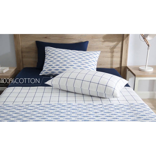 Nautica 100% Cotton Percale Printed Sheet Sets & Reviews - Wayfair Canada