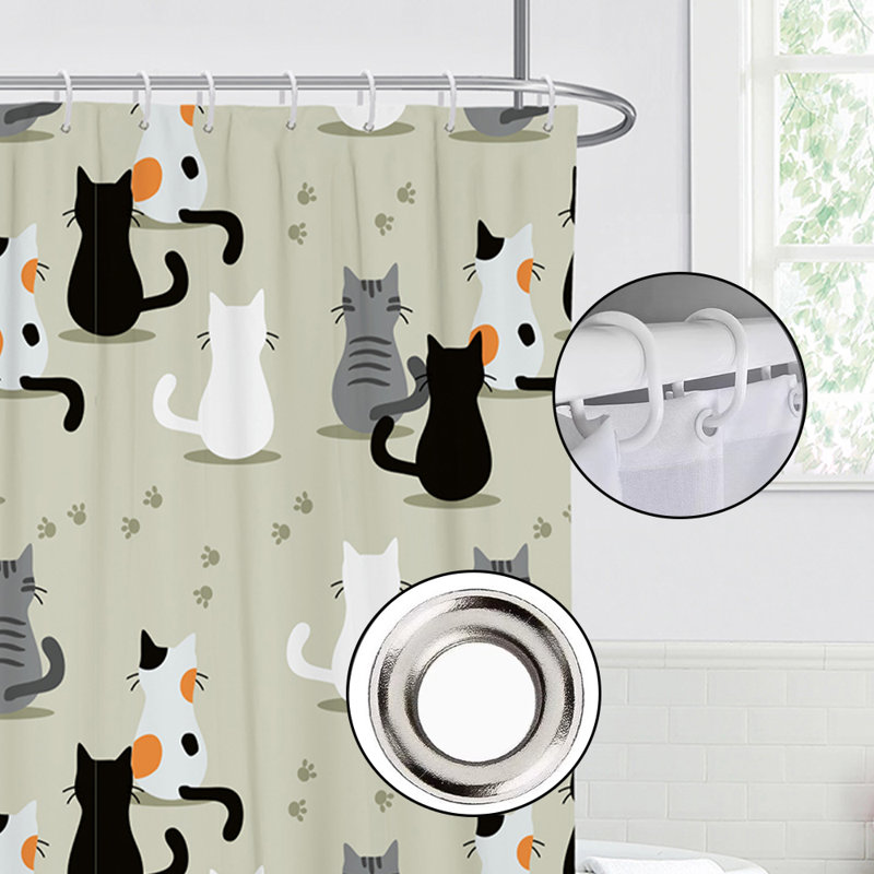 Rideau de douche en polyester