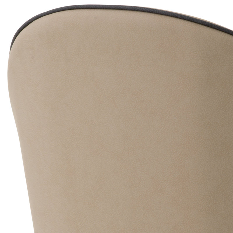 Cooper Upholstered Dining Chair, Black/Brass/Gray/Beige