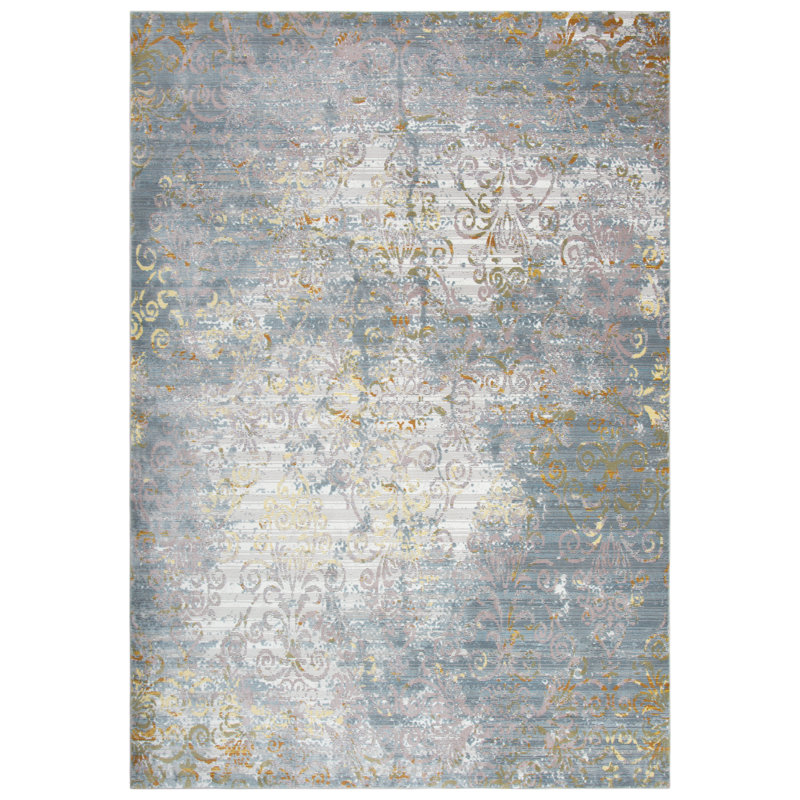 Elliot Ikat Indoor Rug, Rectangle 3'11" x 5'6"
