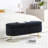 Storage Bench Bedroom Bench, Velvet Oval Upholstered End Of Bed Bench With Golden Metal Legs,50"Modern Storage Ottoman Bench For Bedroom, Living Room,Entryway,Window-45740138