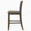 Chaise d'appoint de salle à manger rembourrée brune (ensemble de 2)