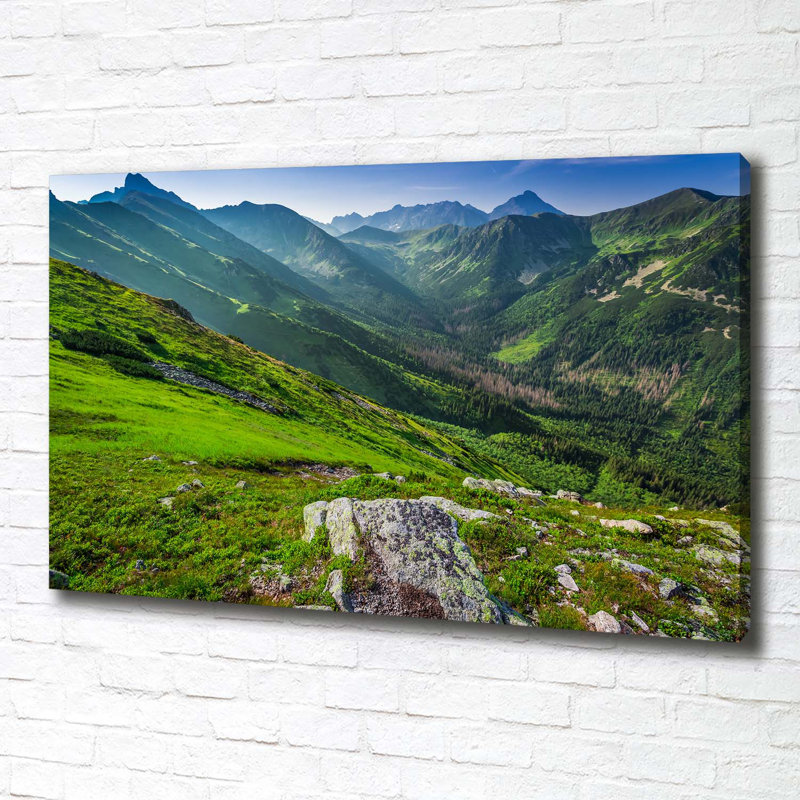 Dawn In The Mountains - Wrapped Canvas Print