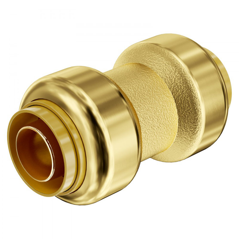 Pipe Fittings 1/2" Brass Straight-Through Push-Fit for Air System