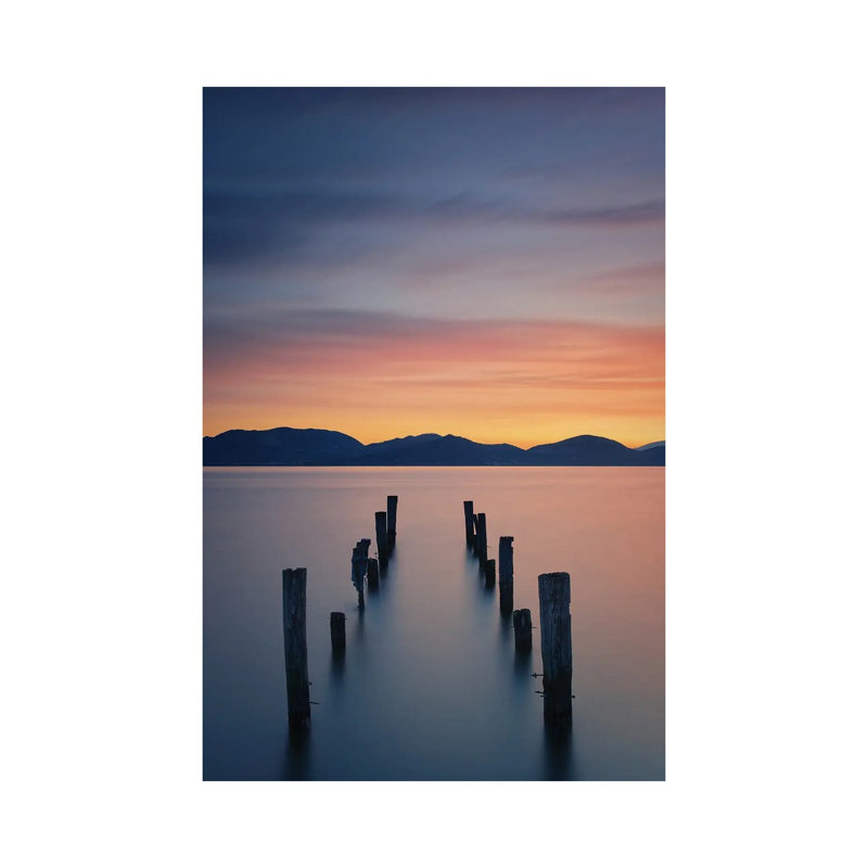 Sunrise On The Lake by Simon Rohl - Wrapped Canvas Print, 101.6 cm H x 66.04 cm W x 3.175 cm D