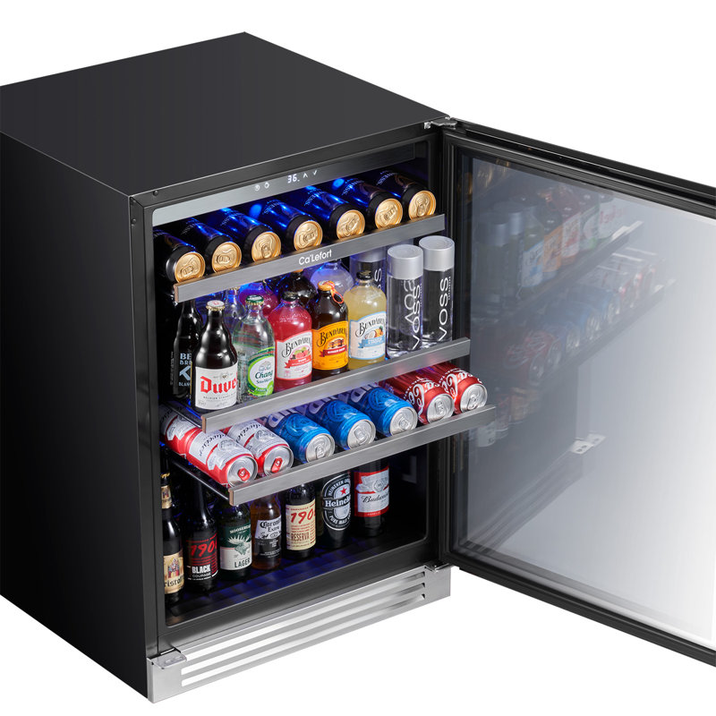 Réfrigérateur à boissons 24 pouces 220 canettes