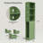 3-Shelf Tall Thin Bathroom Storage Cabinet