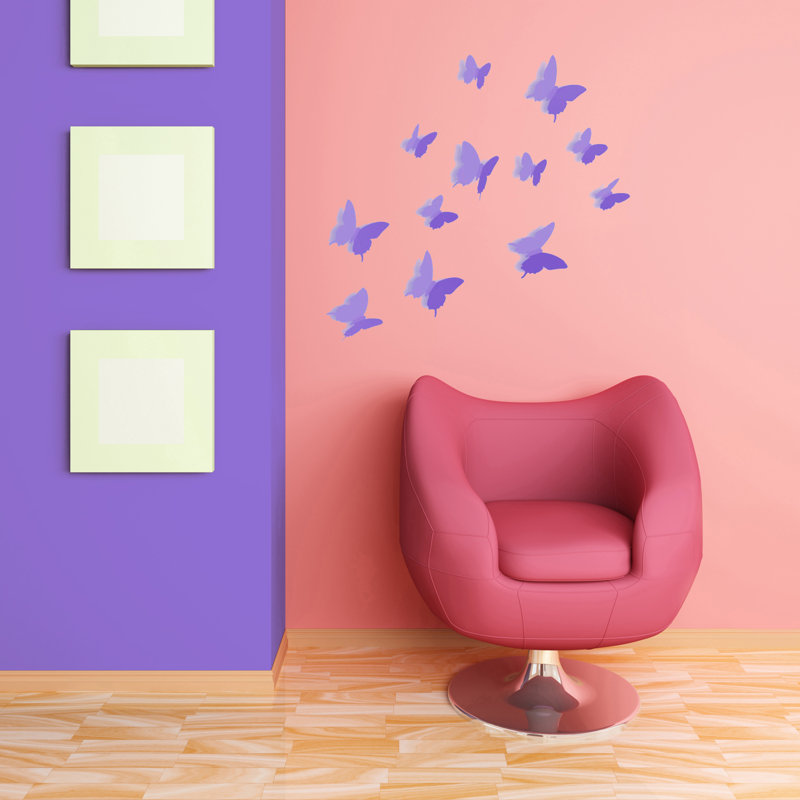 Non-Wall Damaging Wall Decal, 1 Pack, Purple