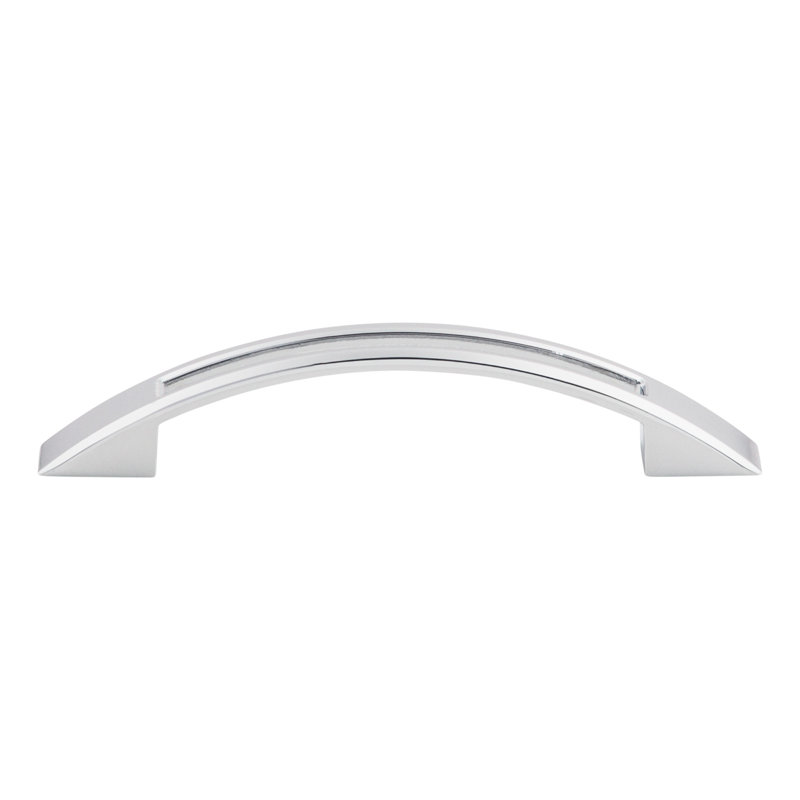 Tango Cut Out Center Bar pull, Polished Chrome, 3 3/4" Center to Center