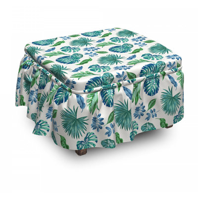 Box Cushion Ottoman Slipcover