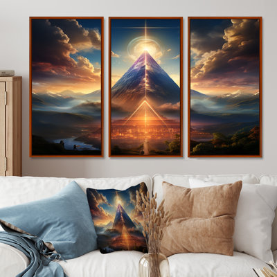 Demetra - ensemble de reproduction d'art mural paysage abstrait