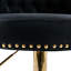 Chaise de bar en velours doux avec rotation à 360 °, hauteur réglable et coutures en losanges pour la cuisine Rivets dorés confortables, îlot de coussin en mousse haute densité Rotation