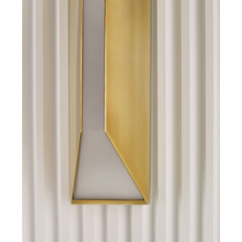 Kelly Wearstler Stretto Medium Sconce, Antique-Burnished Brass