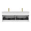 Meuble-lavabo flottant à double cuve Annaliya-1786020170