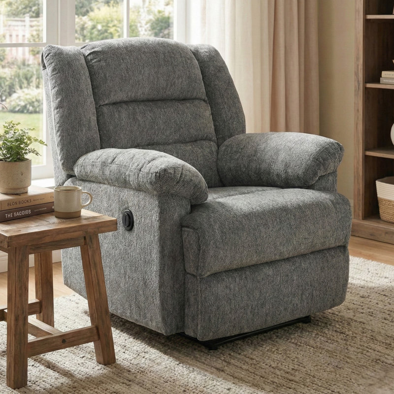 Connor 35 in. Upholstered Power Recliner Chair