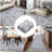 Machine Washable Rug Non-Shedding Rug for Living Room Low Pile Throw Rug Indoor Carpet Ultra-Thin Floor Cover for Bedroom Dining Room Office Playroom-1849187720