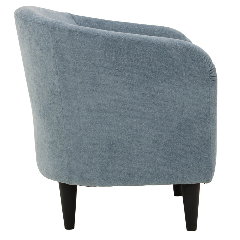 Fauteuil demi-tonneau de 29,50 po de largeur, Chloe Sky 100% Polyester