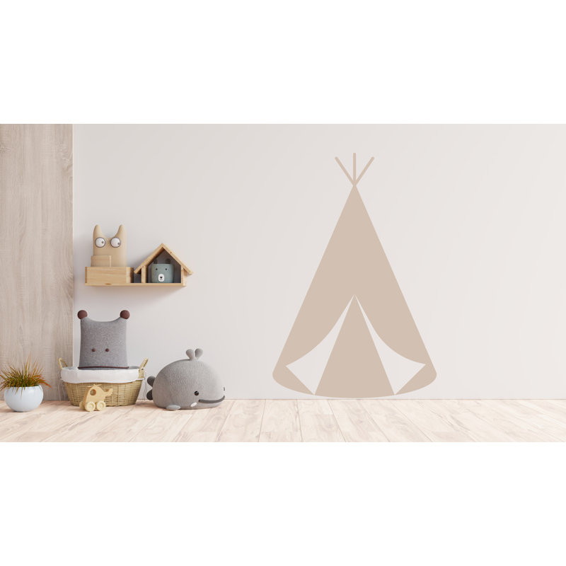 Teepee Wall Decal Home Color Block, Boho Wall Decal, lit tête de lit autocollant, tête de lit Wall Decal, voûte murale, pépinière 593RS