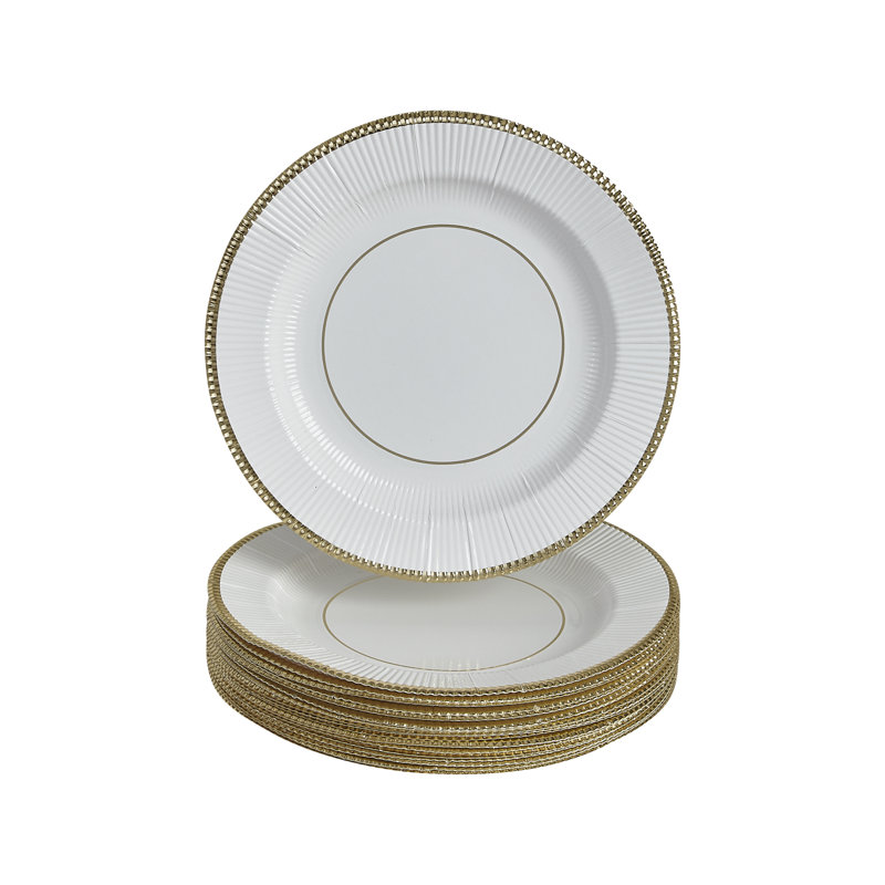 Assiette à dîner jetable en plastique