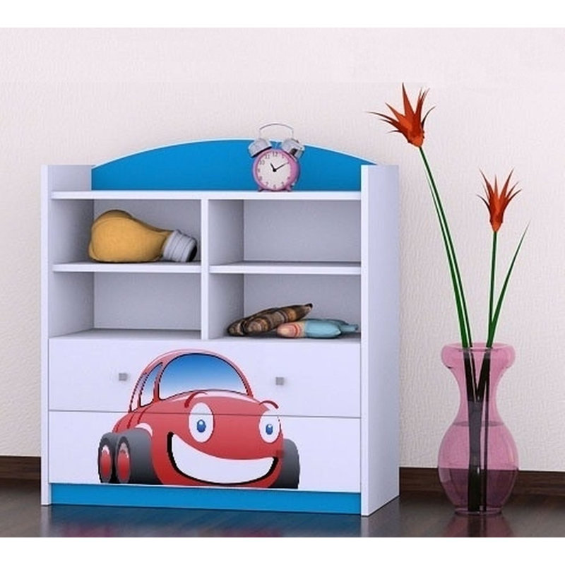 Summer 96cm H X 86cm W Transportation Kids Cube, Blue