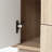 Natural Finish Wave-Patterned Manufactured Wood 3-Drawer 1-Door Bathroom Storage Cabinet