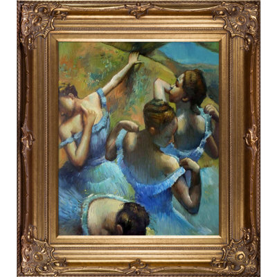 «Blue Dancers» par Degas, peinture encadrée