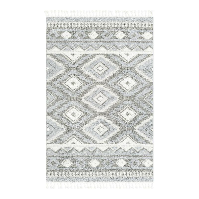 Jerris Geometric Indoor Rug, Rectangle 5'3" x 8'