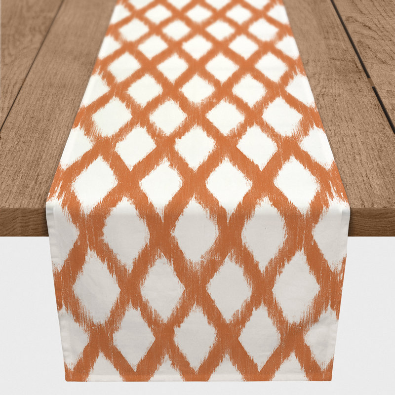 Chemin de table Carlvin, 72 po x 16 po, Orange