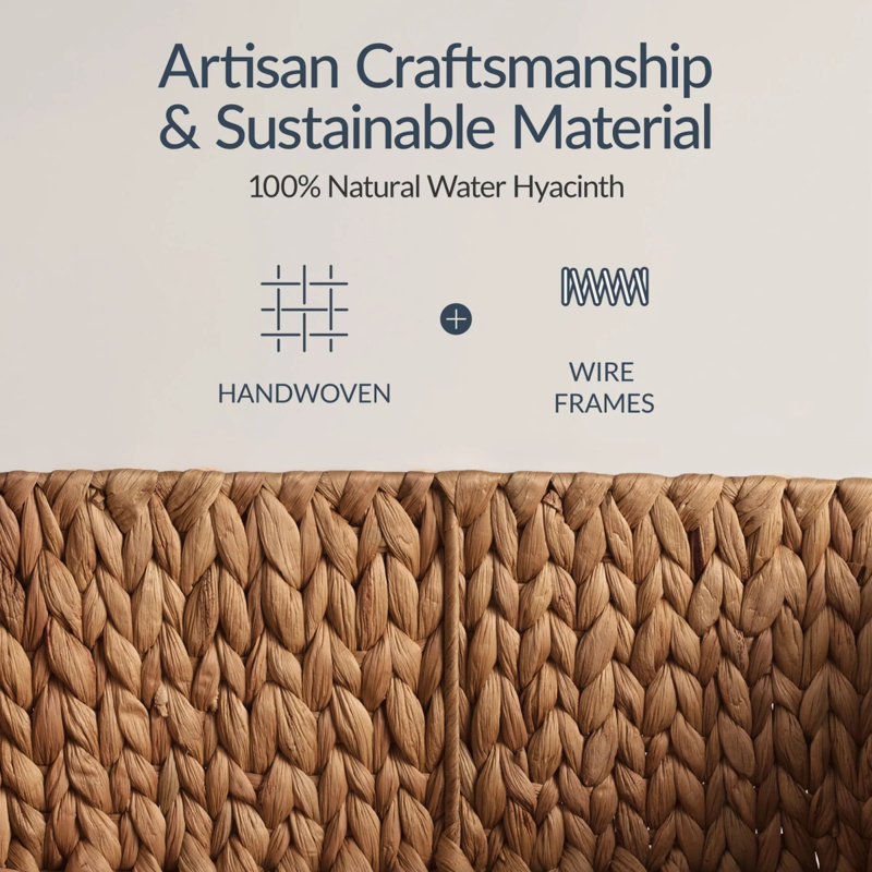 Angled Pantry Storage Baskets, Chestnut