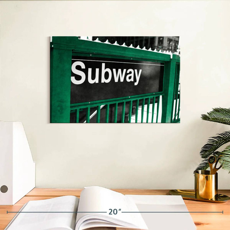 Enseigne de métro Mehar, H 8 po x l 12 po