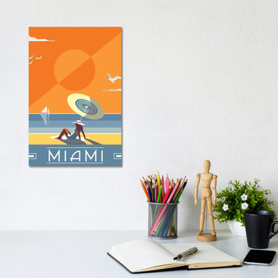 Miami par Fly, impression sur toile tendue